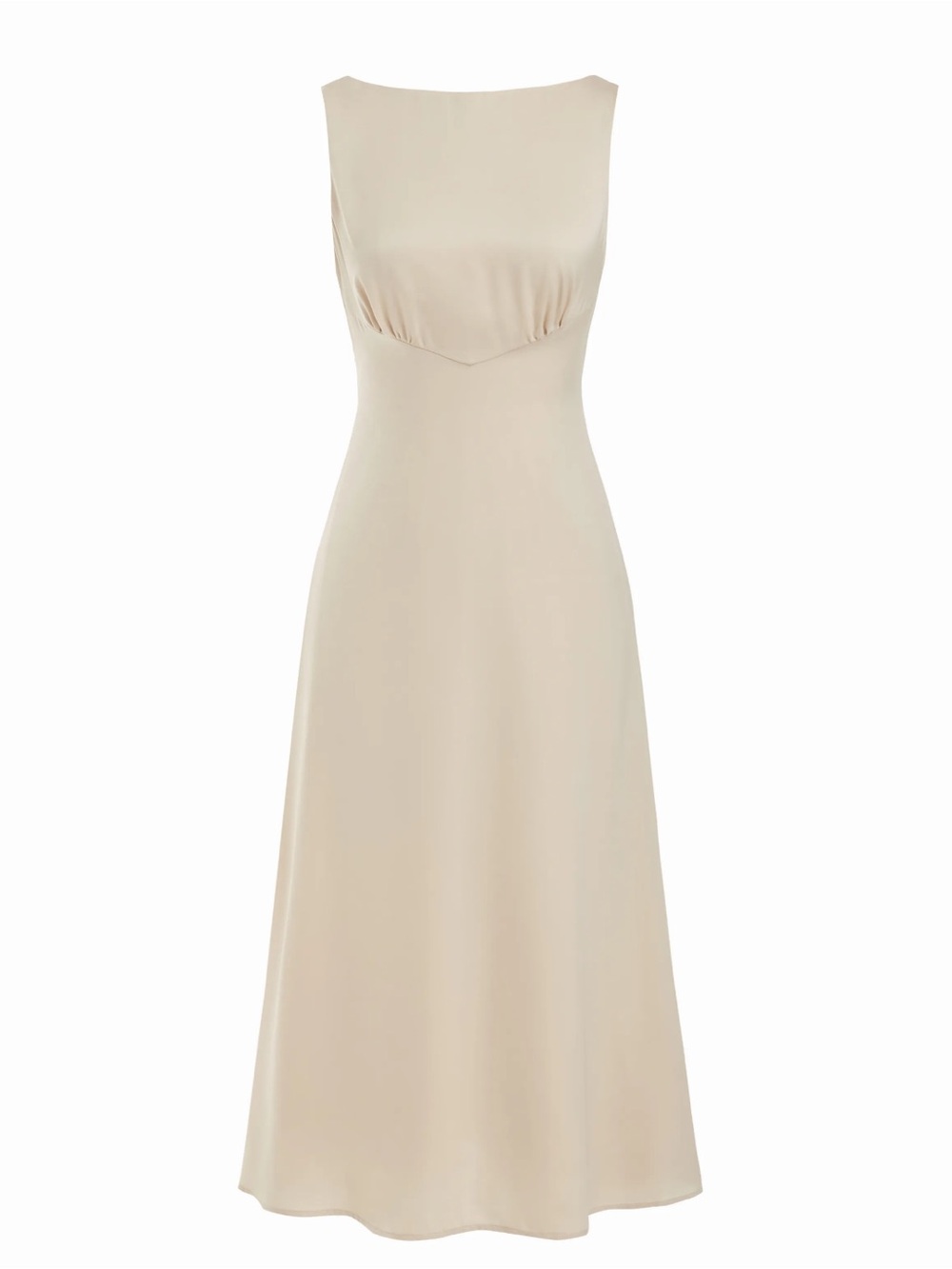 NWT CIDER Elegant Cream Sleeveless Maxi Dress